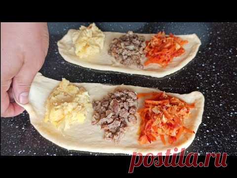 ТАК ПИРОЖКИ ГОТОВИТ ТОЛЬКО МОЯ СВЕКРОВЬ! Как делать пирог 3 раза вкуснее. Сразу три начинки.