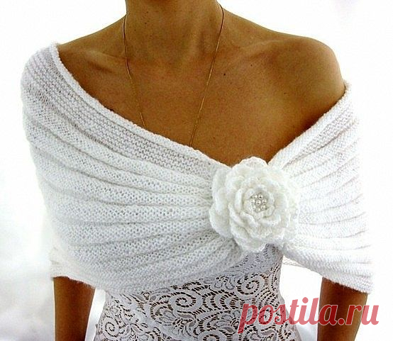 Эффектные и удобные пелерины, описание вязания — Рукоделие