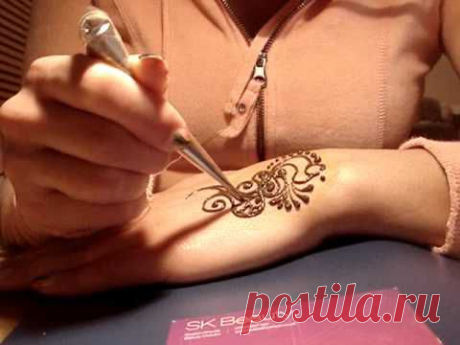 Simple henna design - YouTube