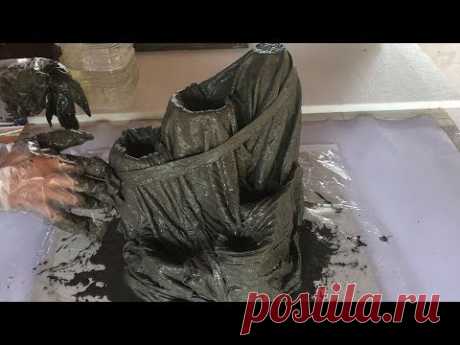 DIY - ❤️ cement craft ideas❤️ - pond in a pot - ❤️Beautiful and easy❤️