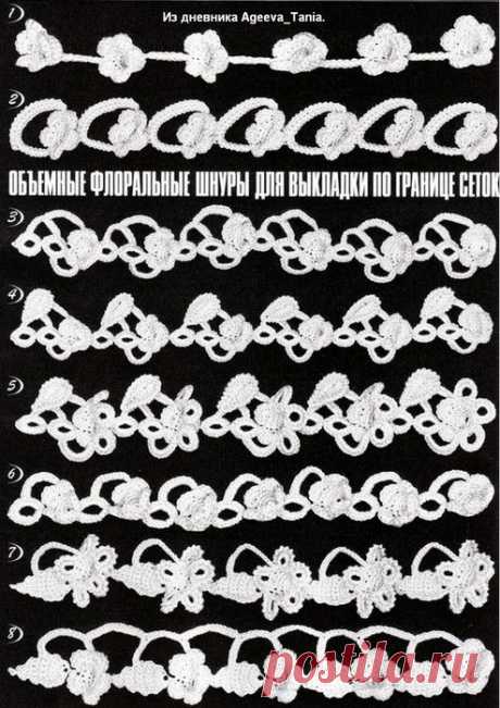ОБЪЁМНЫЕ ФЛОРАЛЬНЫЕ ШНУРЫ.