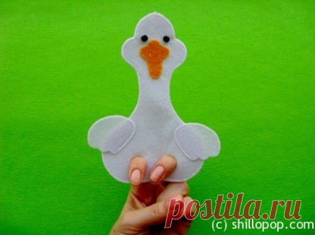 Развивающие игрушки от Shill O'POP » Пальчиковый театр “Два веселых гуся”