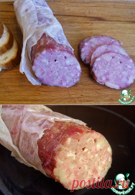 Колбаса в оболочке из пергамента – кулинарный рецепт