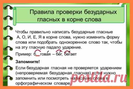 Безударная гласная в корне, проверяемая ударением слова. Безударные гласные