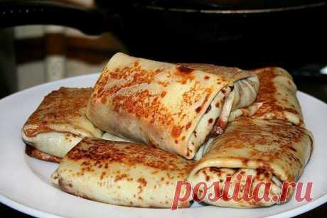 БЛИНЧИКИ С МЯСОМ И ОВОЩАМИ.