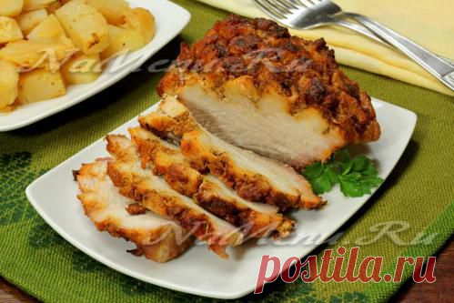 Мясо, запеченное в духовке с картофелем