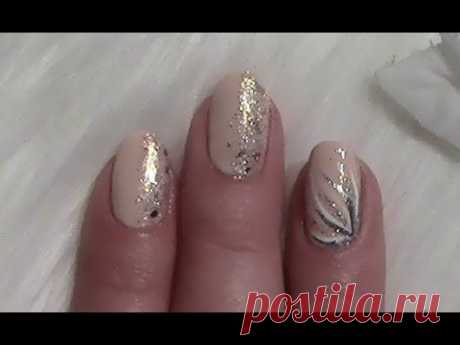 Einfaches Nageldesign für kurze Nägel zum selber machen / Simple Nail Art Design for short nails