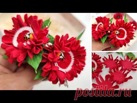 DIY🌿🌺🌿 ЯРКИЕ и Очень Милые Резинки из Фоамирана 🌿🌺🌿