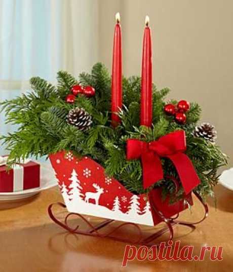 centro de mesa navideño