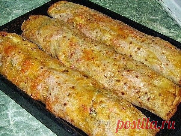 Лаваш с мясной начинкой