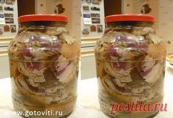 Сало засоленное холодным 