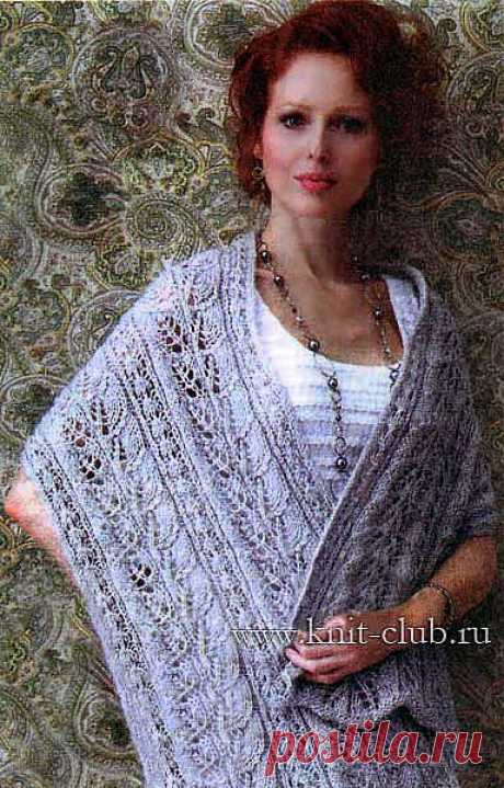 Ажурная шаль-палантин.