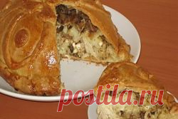 Курник с картофелем и курицей...http://womanadvice.ru/