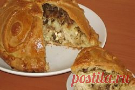 Курник с картофелем и курицей...https://womanadvice.ru/