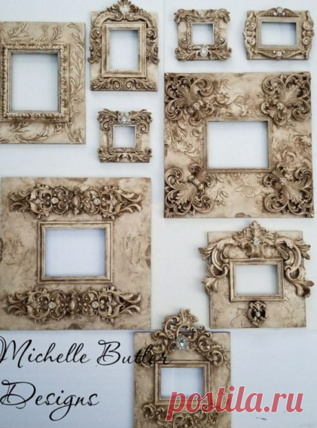(31) Pinterest - Michelle Butler Designs Picture Frames Handpainted &amp; Jeweled Beauties 💕SHOP💕 www.crownjewel.design | maria vitoria