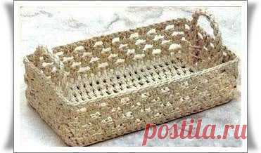 Корзиночки из джутового шпагата — Сделай сам, идеи для творчества - DIY Ideas