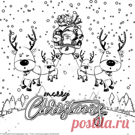 4 Merry Christmas Card Coloring Pages &amp;#8211; GetColoringPages.org