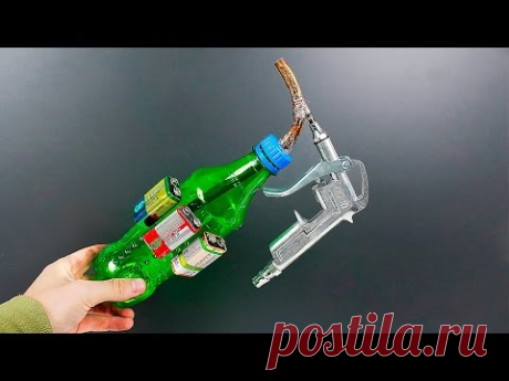 Идея изготовления краскопульта из бутылки/An idea of making a paint spray gun - YouTube