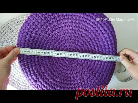 Лежанка для кошки крючком. Обзор домика.