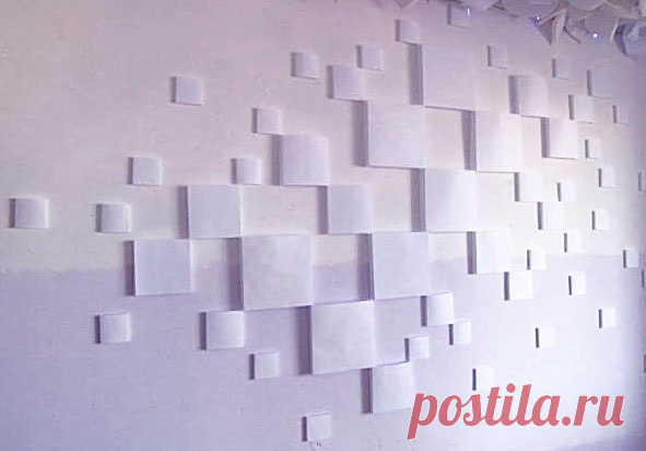 Геометрическая инсталляция на стену из бумаги (МК) | Дизайн интерьера ...