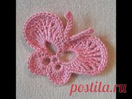 БАБОЧКА КРЮЧКОМ. BUTTERFLY Crochet #BUTTERFLY #crochet
