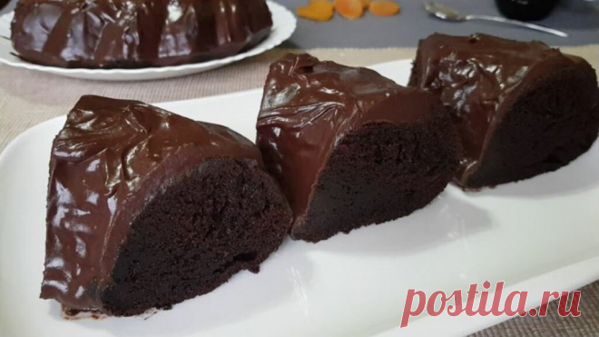 Шоколадный пирог на кипятке. Мягкий, влажный и безумно вкусный