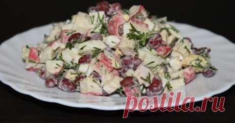 10 лучших салатов с фасолью: сытно, вкусно и питательно...
