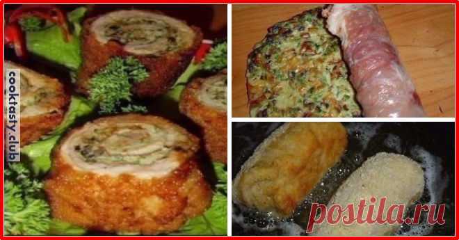 Закуска из мяса с грибами 