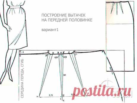 перенос вытачек на юбке – Google Поиск