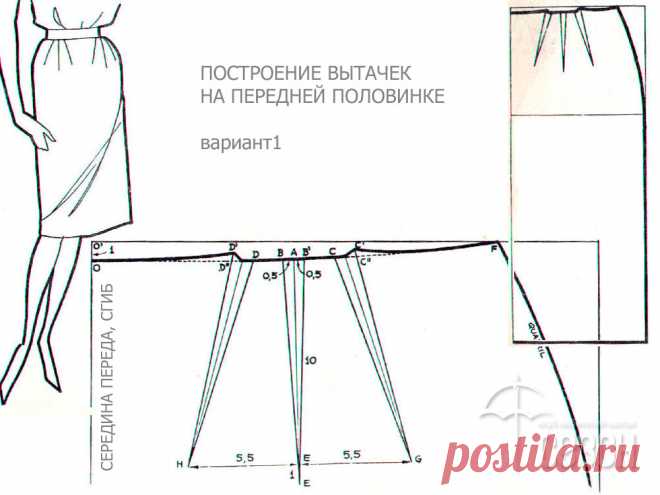 перенос вытачек на юбке – Google Поиск