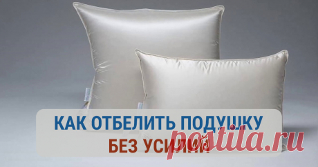 Как отбелить подушку самостоятельно и без усилий Чтобы каждый раз не покупать новые принадлежности для сна, узнайте, как отбелить подушку и сохранить ее внешний вид на долгие годы