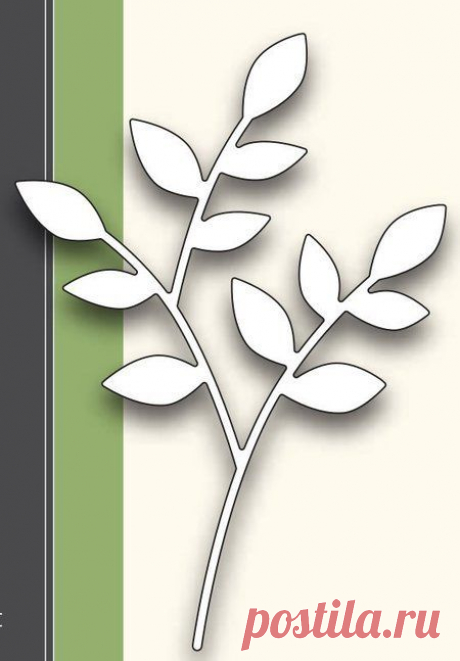 Нож для вырубки Lorelai Leaf Die POP-839