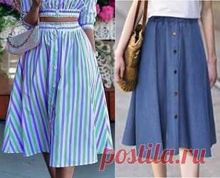 Saia evasê com elástico e botões decorativos Esquema de modelagem de saia com elástico evasê com botões decorativos do tamanho PP (34) ao plus size G7 (72/74).