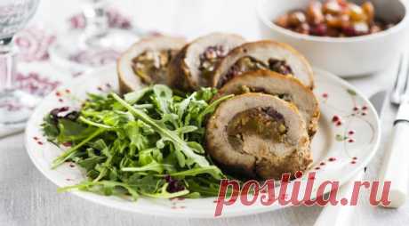 Рулет со свининой и яблоками — Sloosh – кулинарные рецепты