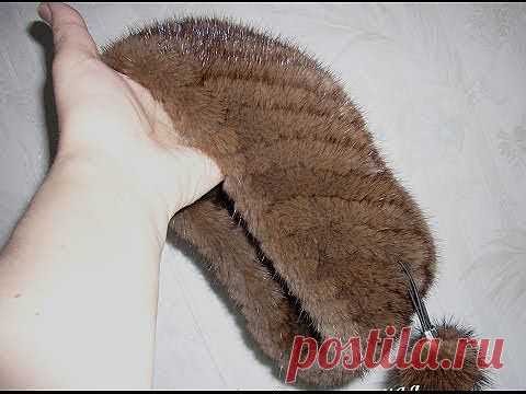 Вязаный мех. Повязка на голову из меха норки - Ярмарка Мастеров - ручная работа, handmade