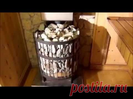 Печь для бани своими руками. За 20 минут - нагрев 60 градусов. Видео.