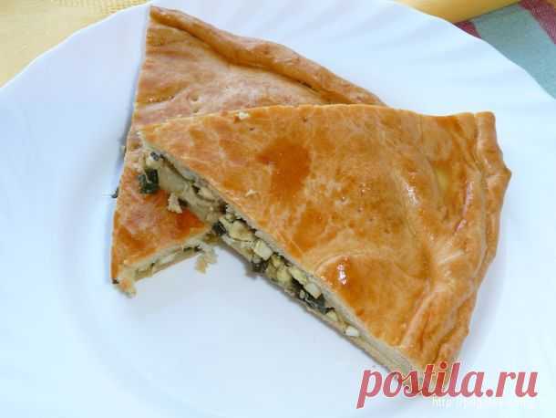 Пирог с зеленым луком и яйцом - тает во рту!.