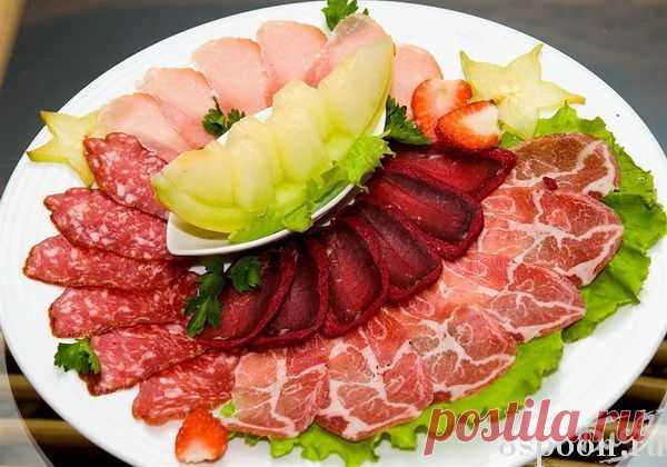Красивая мясная нарезка: идеи, фото, примеры оформления и подачи | 8 Ложек