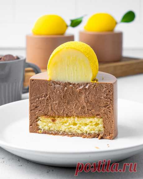 Нежное пирожное «Лимон в шоколаде» | Andy Chef (Энди Шеф) — блог о еде и путешествиях, пошаговые рецепты, интернет-магазин для кондитеров |