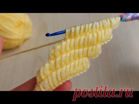 Super Easy Tunisian Knitting  - Tunus İşi Cook Guzel Örgü  Modeli - YouTube