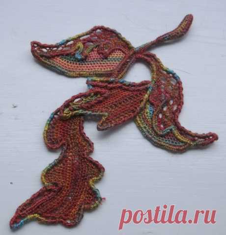 Autumn leaves - Needle Lace Talk