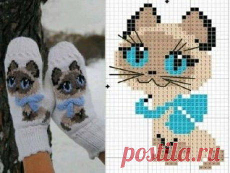 Варежки ручной работы.Идеи