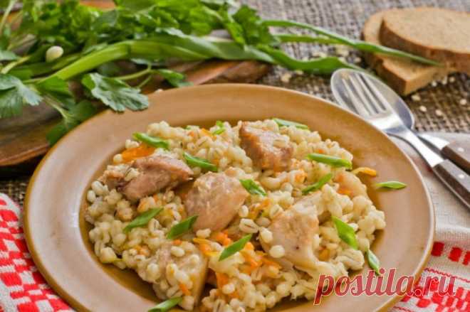 Перловая каша с мясом в духовке — Sloosh – кулинарные рецепты