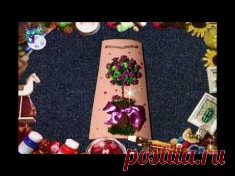 Квиллинг. Quilling. Делаем дерево счастья. Мастер класс - YouTube