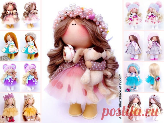 Interior Tilda Doll Nursery Bambole Fabric Doll Textile | Etsy Hello, dear visitors!  This is handmade textile doll created by Master Irina S (Krasnodar, Russia). Doll can be made by Order. Doll is 28 cm (11.02 inch) tall.  All dolls on the photo are made by master Irina S. You can see all dolls by Maria L by search in our shop: