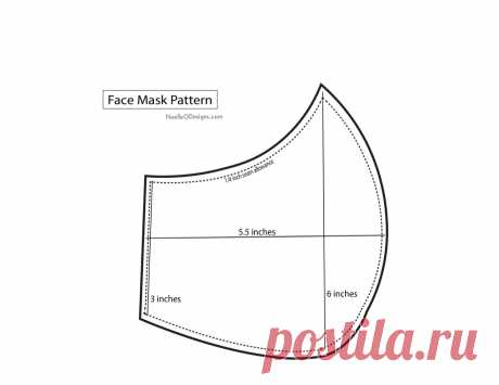 patrón de máscara facial - noelle o designs