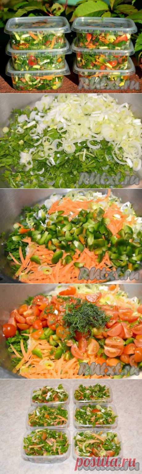 Как заморозить овощную смесь на зиму (рецепт с фото) =)
