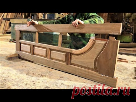 Woodworking Curved Ingenious Workers // Skillful Young Carpenters in Design Korean Wooden Windows
