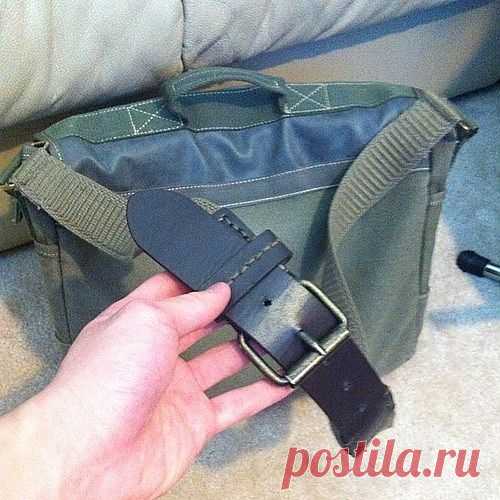 Удлинить ремень для сумки / Сумки, клатчи, чемоданы / Модный сайт о стильной переделке одежды и интерьера