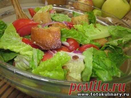 Хлебный салат с помидорами &quot;Панцанелла&quot; - Cалаты, закуски - Кулинарные рецепты ! - ФотоКулинария